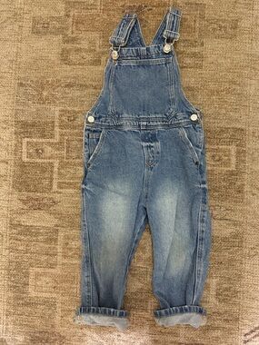Zara Light Blue Denim Kids Overalls